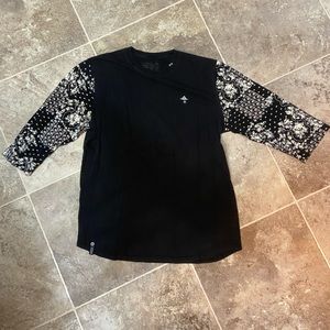 LRG Floral Sleeve Baseball Shirt